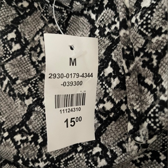 Charlotte Russe- Satin Snakeskin Mini Bodycon Dress tie up back, twist tank top - Picture 3 of 3